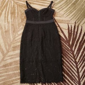 Express black lace dress